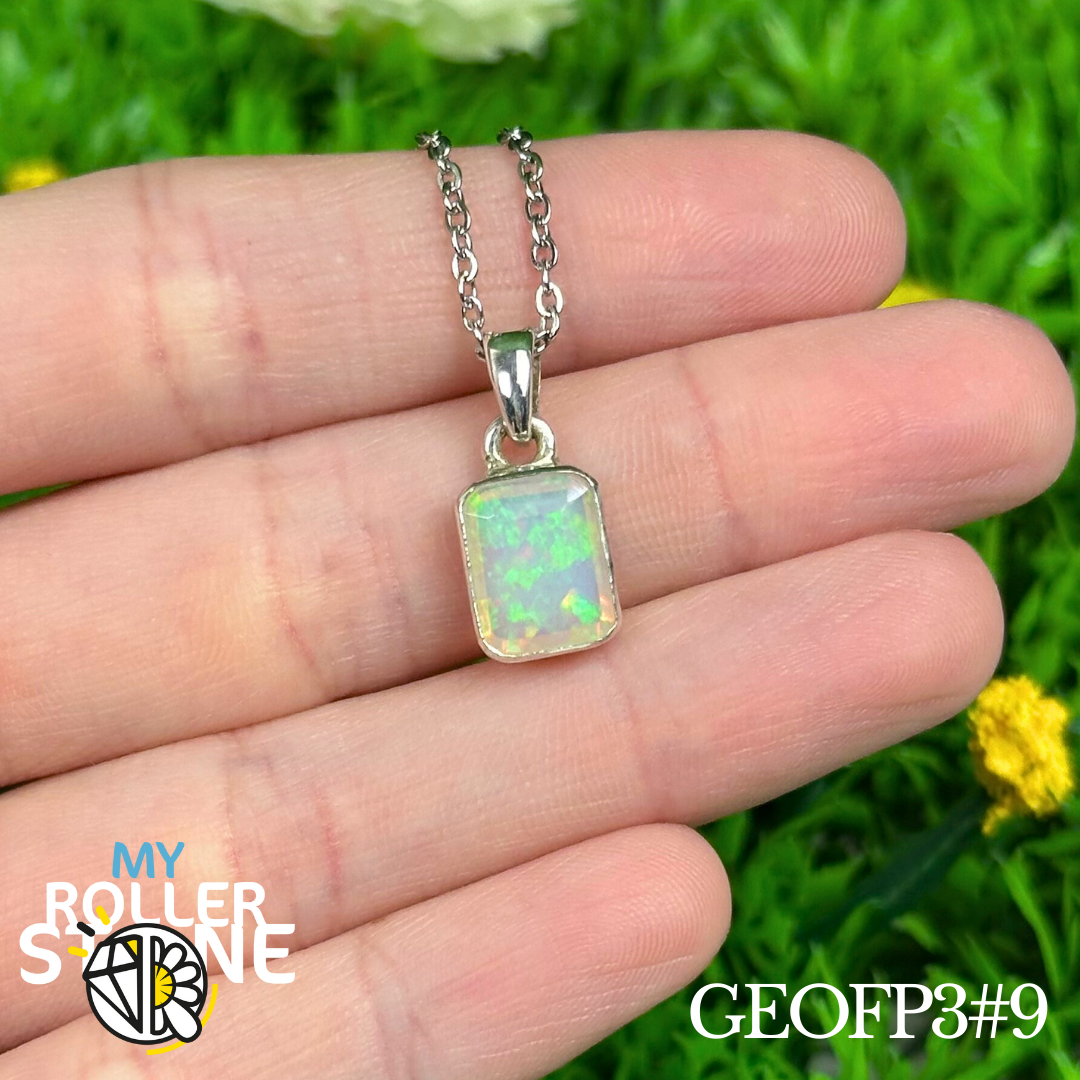 Pendentif Opale Éthiopienne