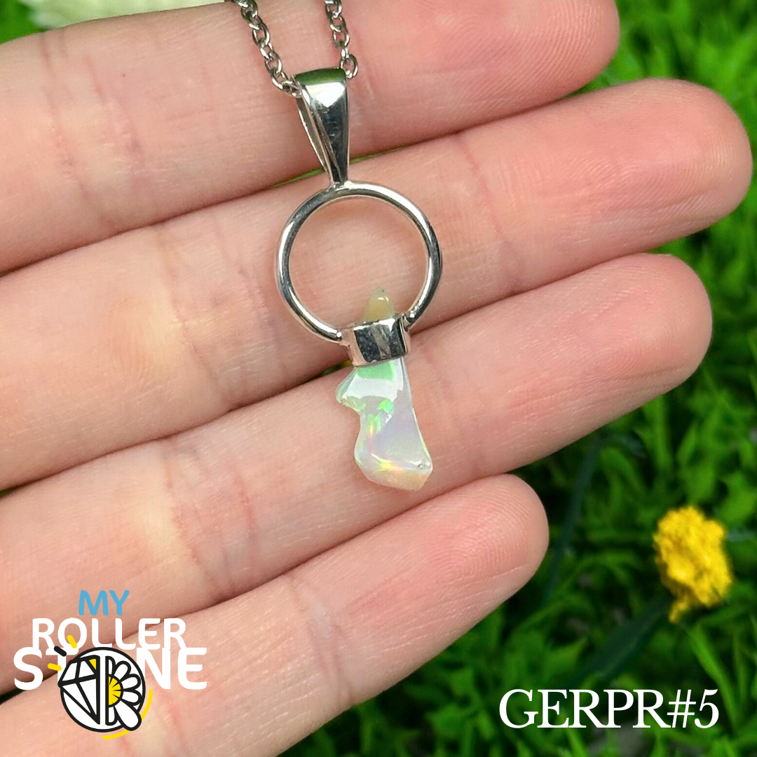 Pendentif Opale Éthiopienne
