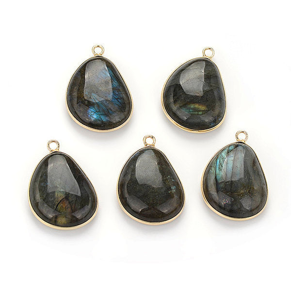 Pendentif ovale Labradorite - Colliers