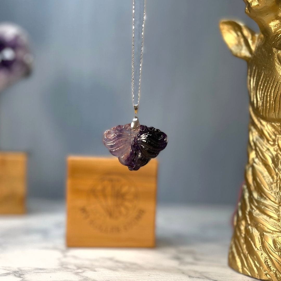 Perle papillon fluorite