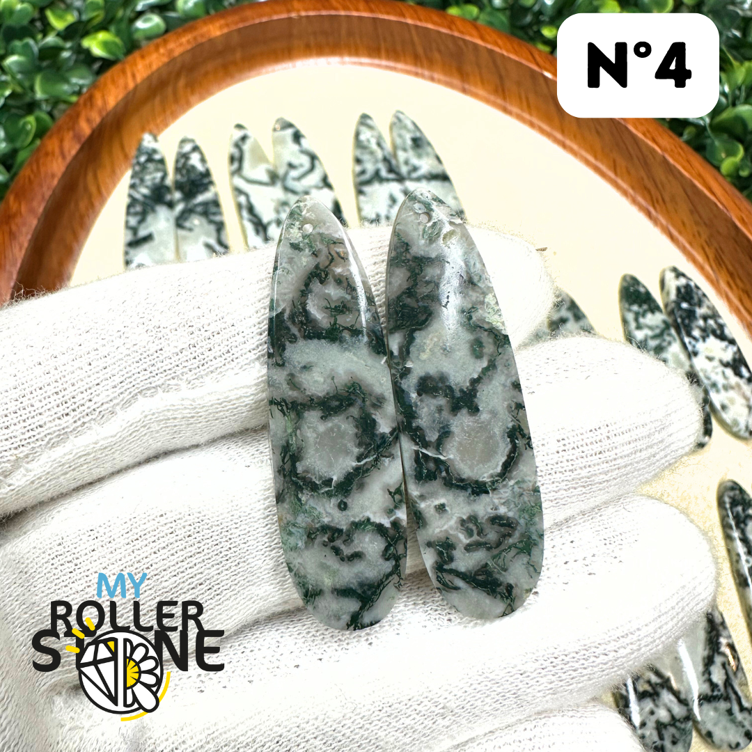 Pendentif Percé Agate Arbre Duo - Breloques et pendentifs
