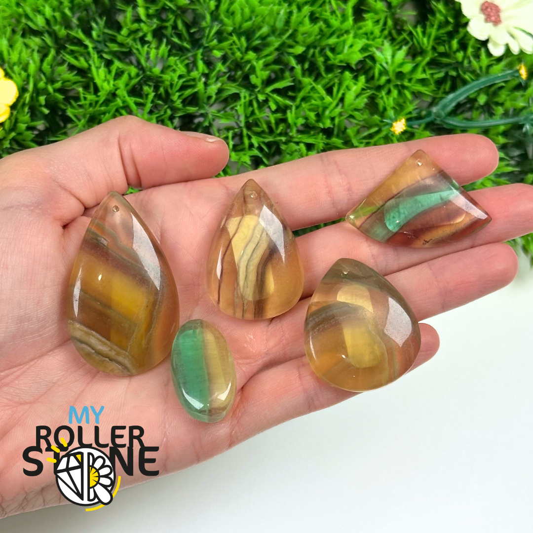 Pendentif Percé Fluorite 5A