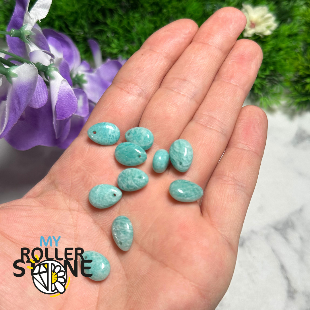 Pendentif Petite Goutte 5 variantes - Amazonite Bleue - Perles