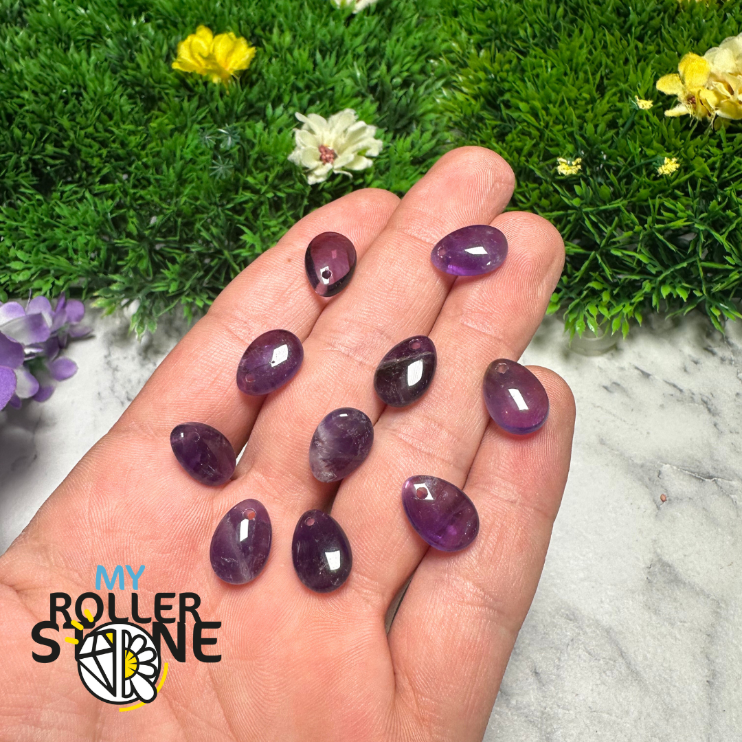 Pendentif Petite Goutte 5 variantes - Améthyste - Perles