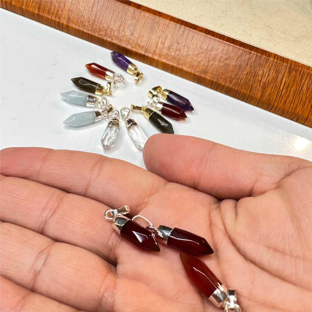 Pendentif petite Pointe facettée - Breloques et pendentifs