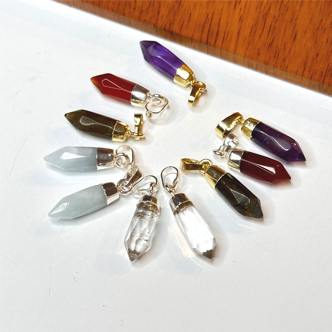 Pendentif petite Pointe facettée - Breloques et pendentifs
