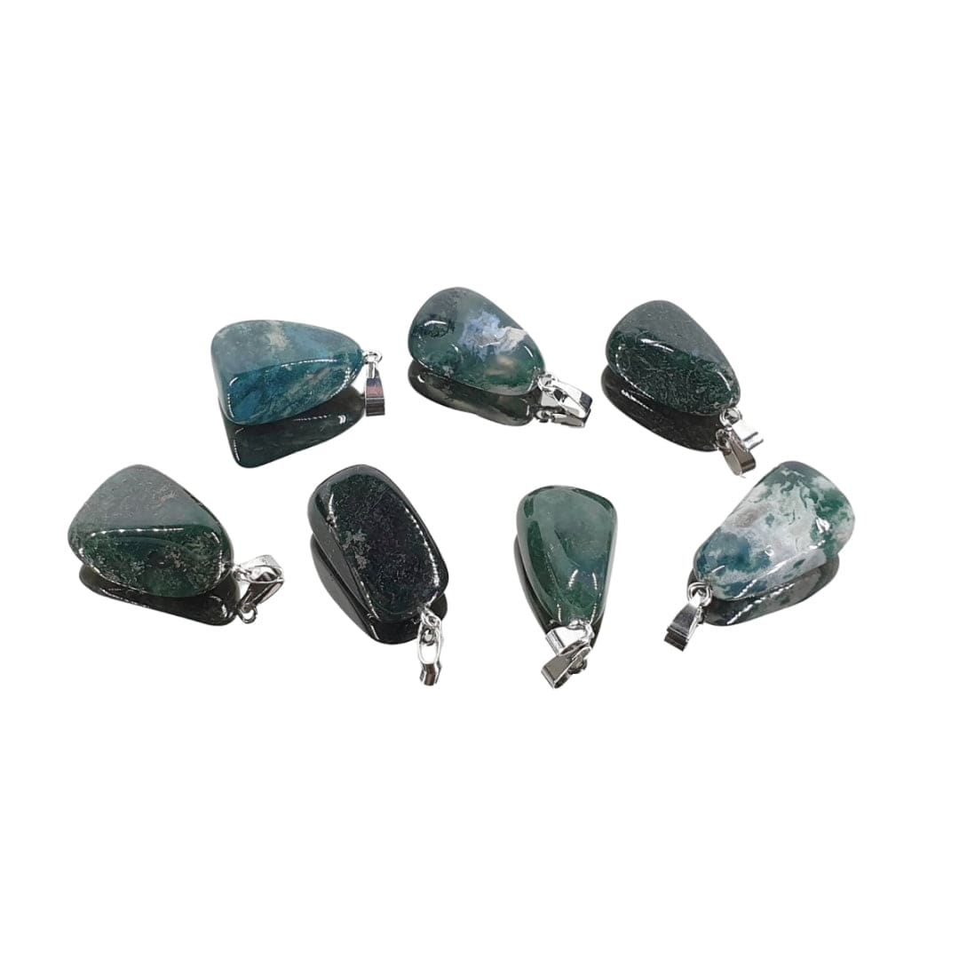 Pendentif Pierre Agate Mousse