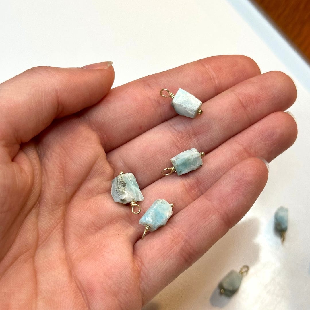 Pendentif Pierre Brute Larimar