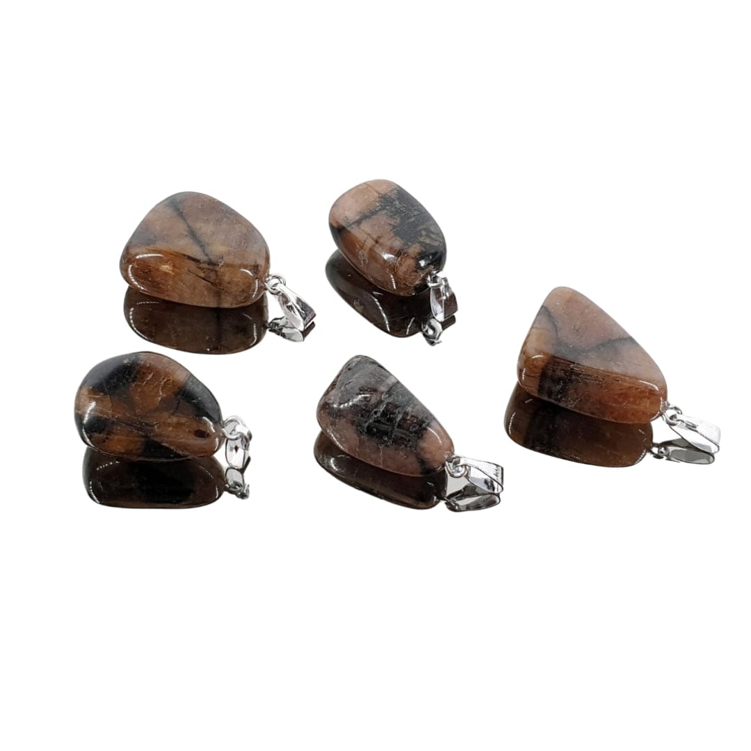 Pendentif Pierre Chiastolite