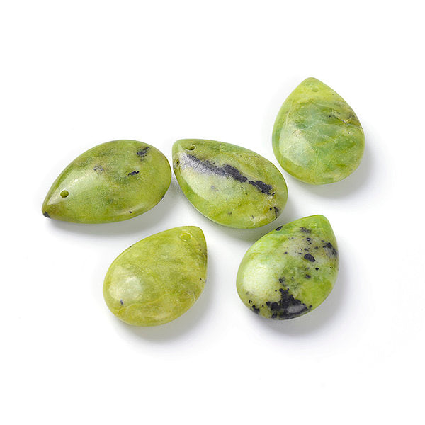 Pendentif pierre Chrysoprase - Perles