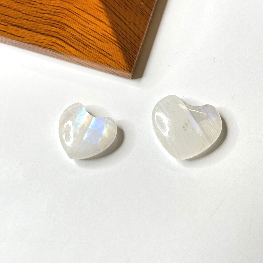 Pendentif Pierre de Lune AA - Coeur / À l’unité