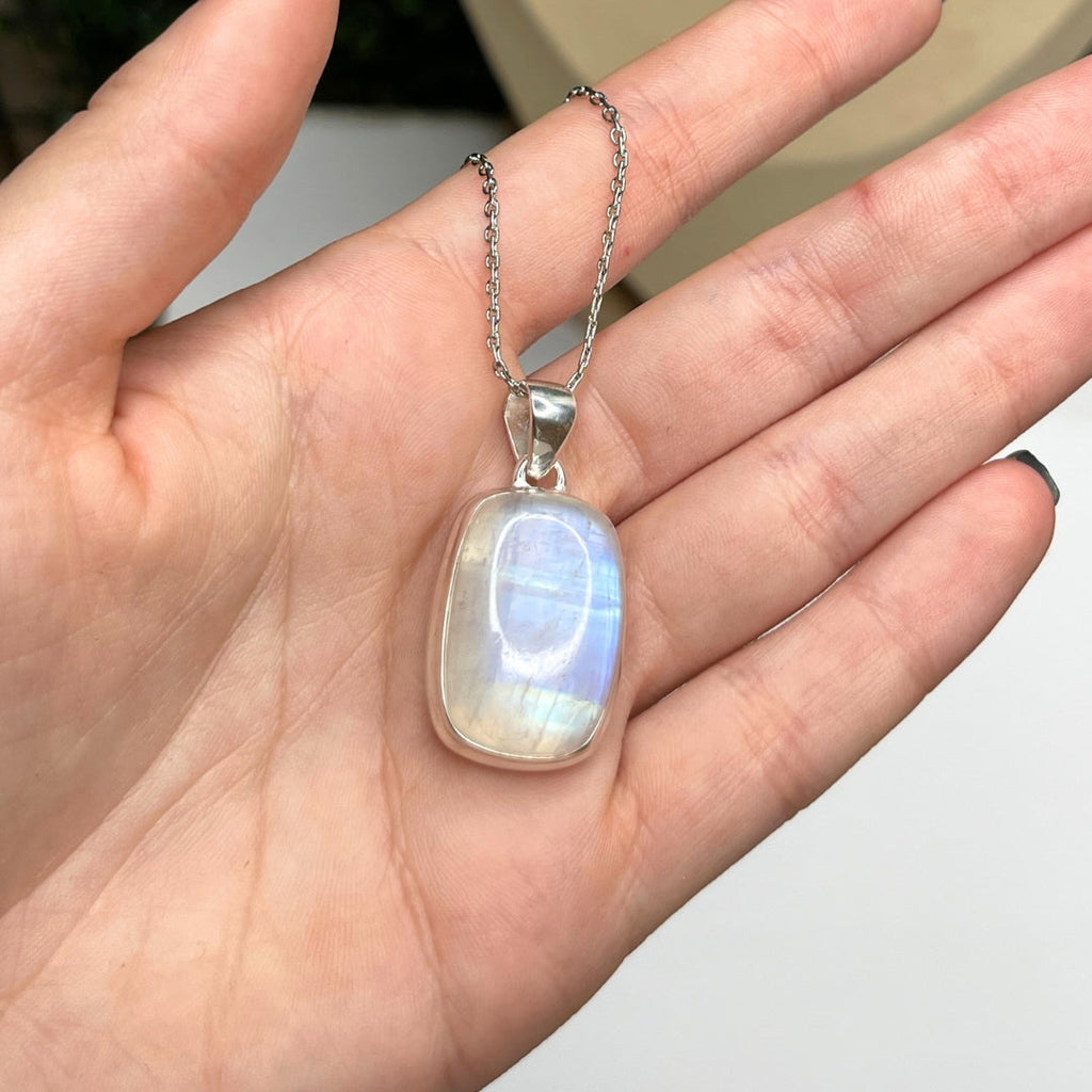 Pendentif Pierre de lune Argent #11 Pendentif Pierre Naturelle - Main Image