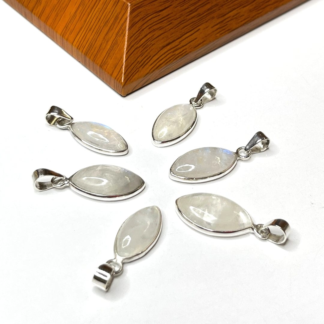 Pendentif Pierre de lune Argent 925 - Marquise