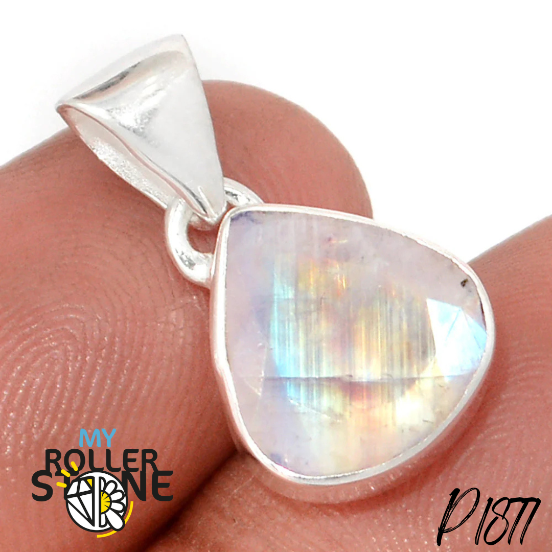 Pendentif Pierre de Lune Argent P1877