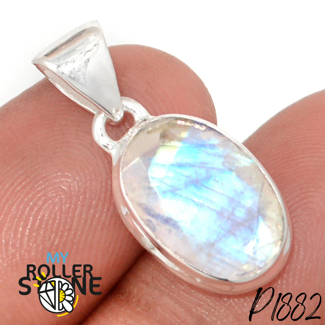 Pendentif Pierre de Lune Argent P1882