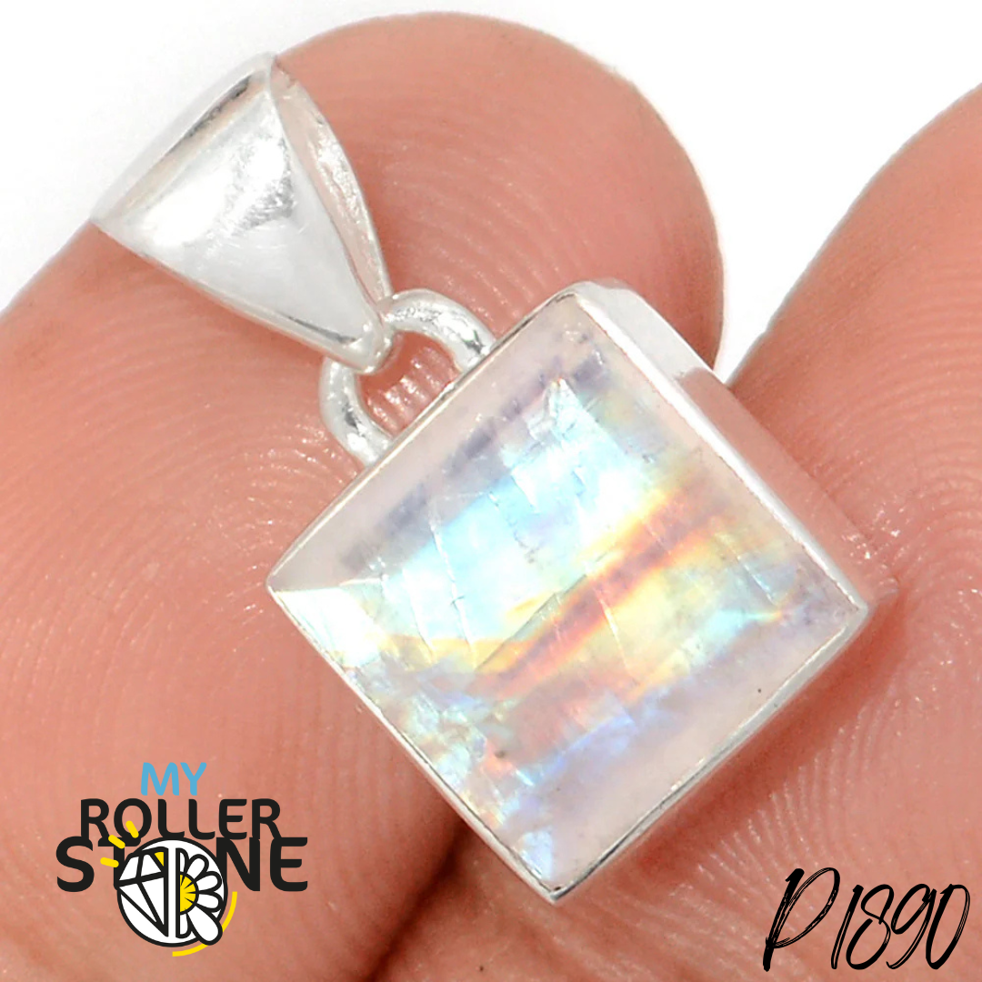 Pendentif Pierre de Lune Argent P1890