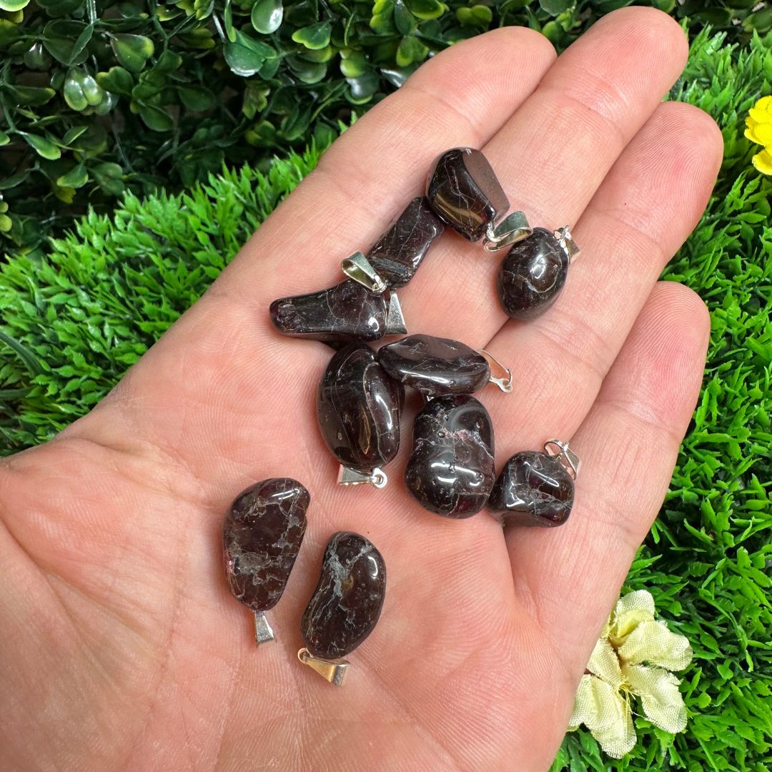 Pendentif Pierre Grenat