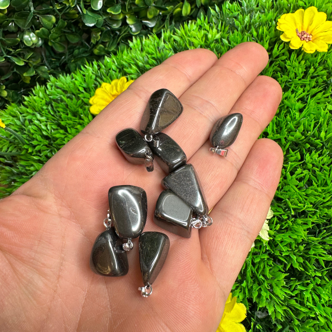 Pendentif Pierre Hématite - Breloques et pendentifs