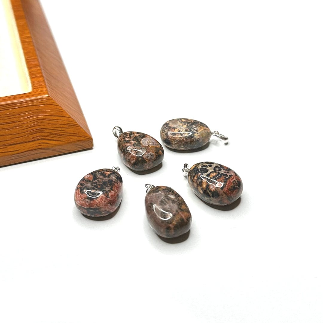 Pendentif Pierre Jaspe Léopard
