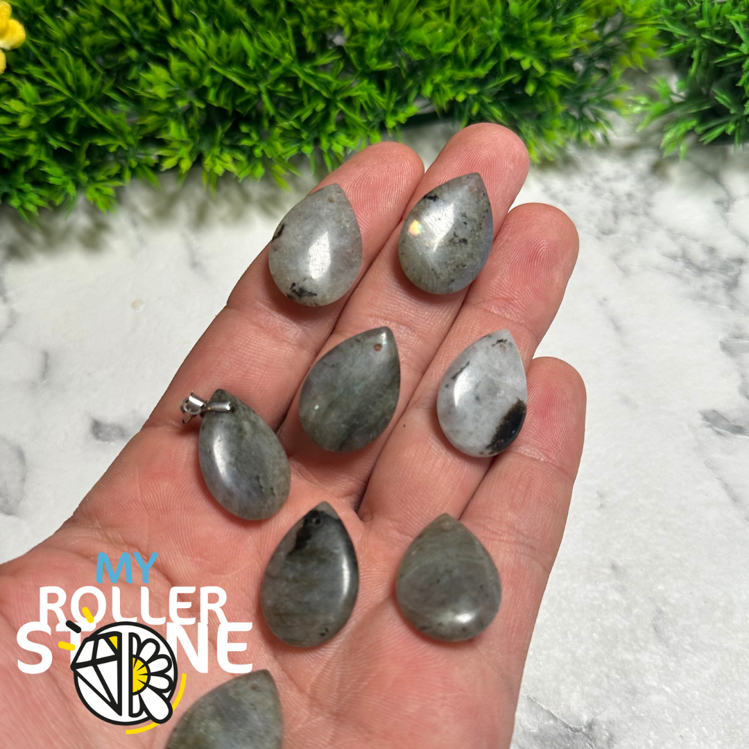 Pendentif pierre Labradorite - Perles