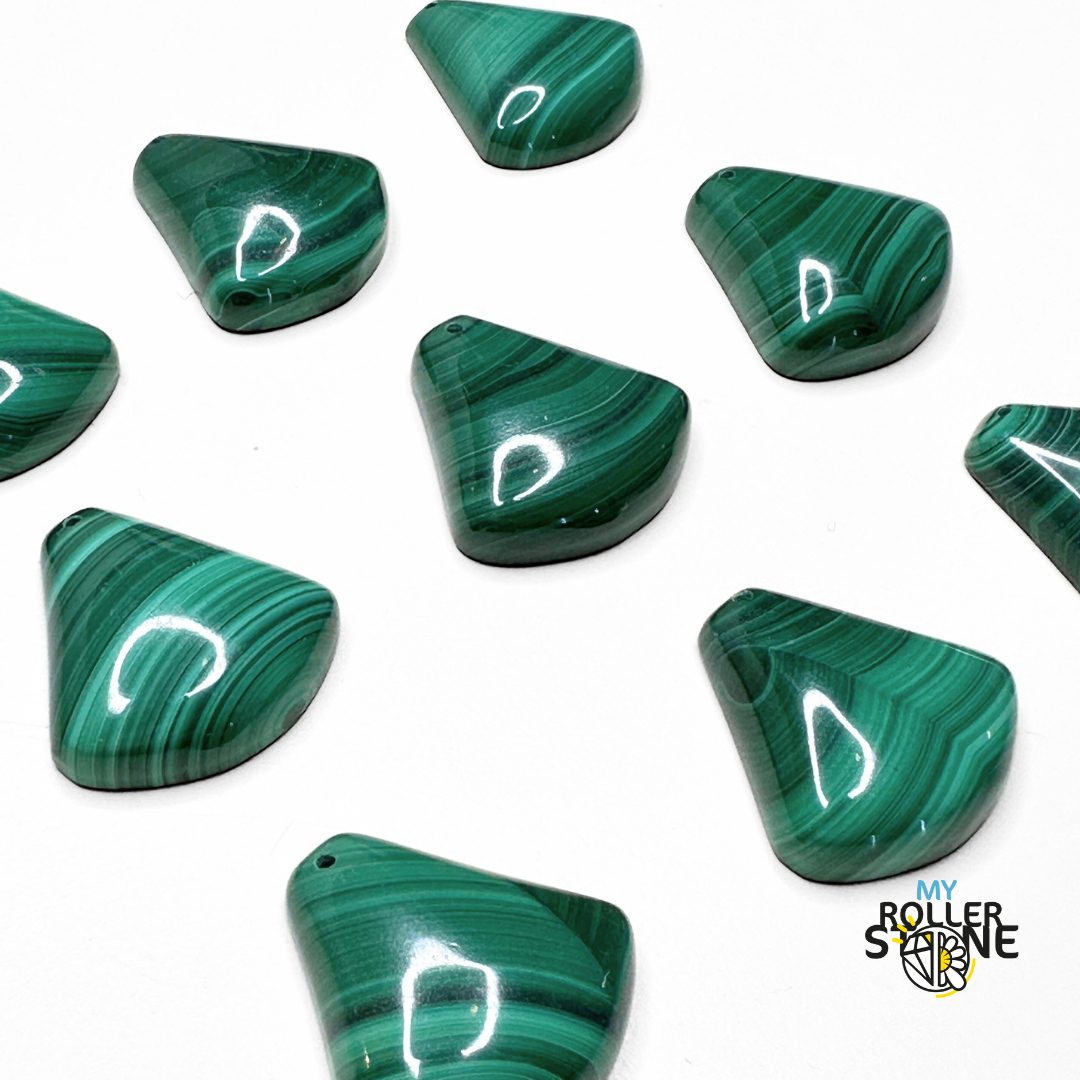 Pendentif pierre malachite - Breloques et pendentifs