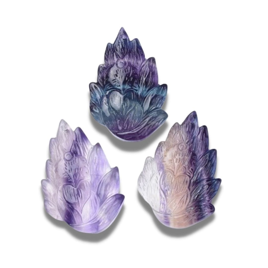 Pendentif fluorite renard