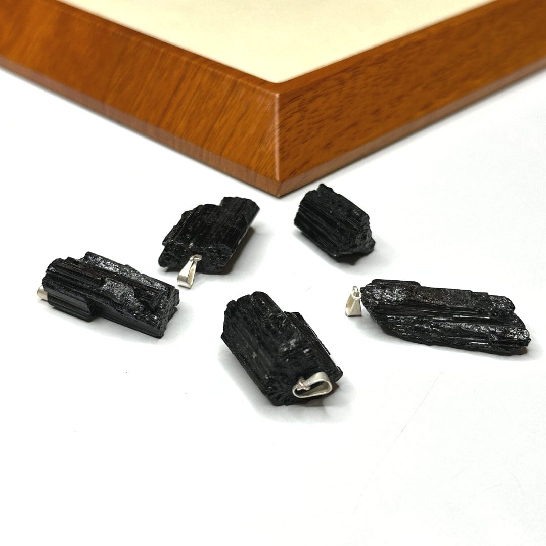 Pendentif Pierre Tourmaline Noire