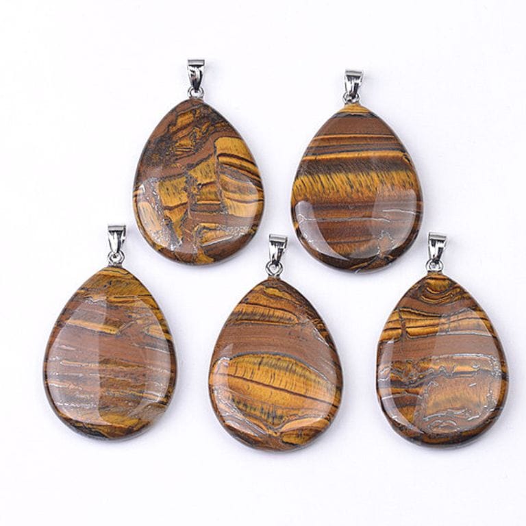  Pendentif Plat pierre
