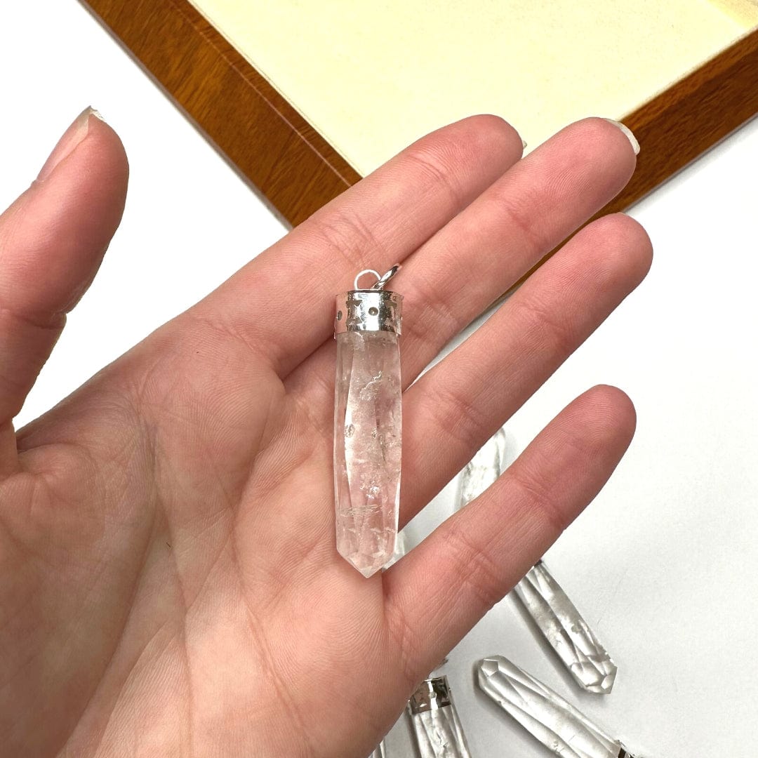 Pendentif Pointe Cristal de Roche