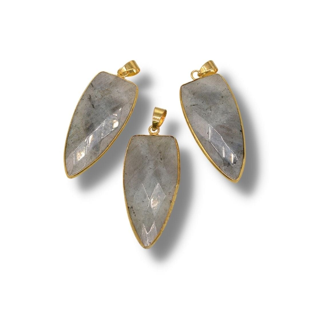 Pendentif pointe de flèche labradorite
