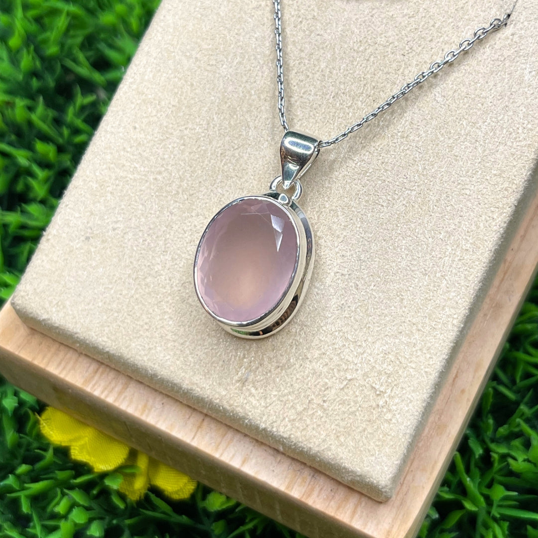 Quartz Rose Pendentif