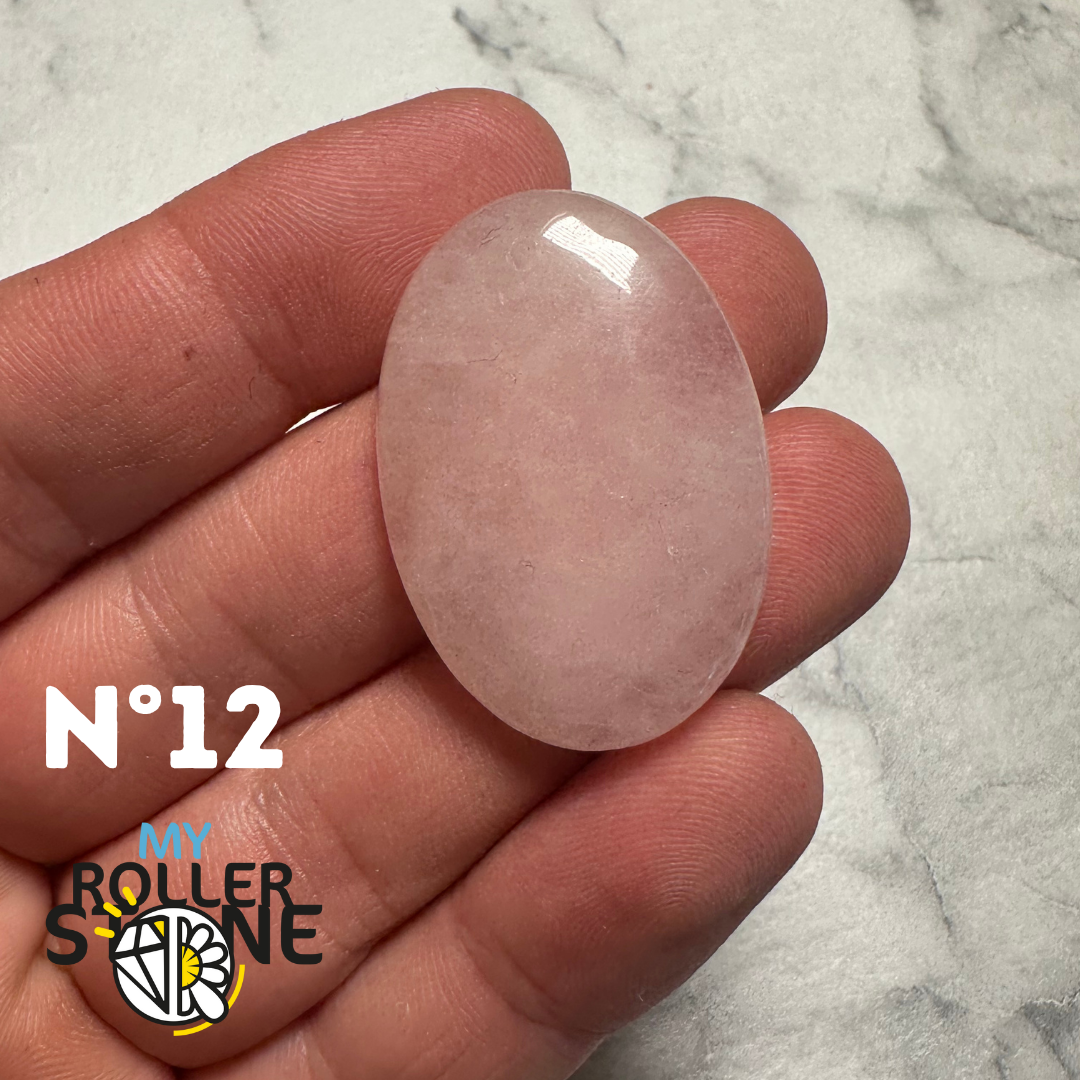 Pendentif Quartz rose percé - 12
