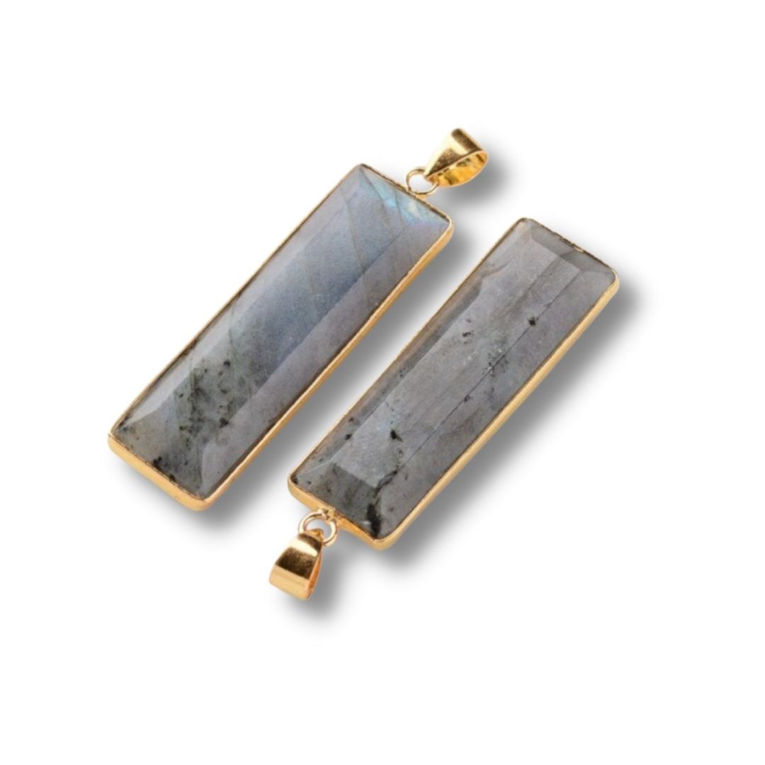 Pendentif rectangulaire Labradorite