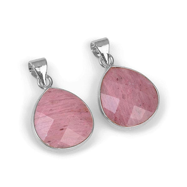 Pendentif Rhodonite Argenté
