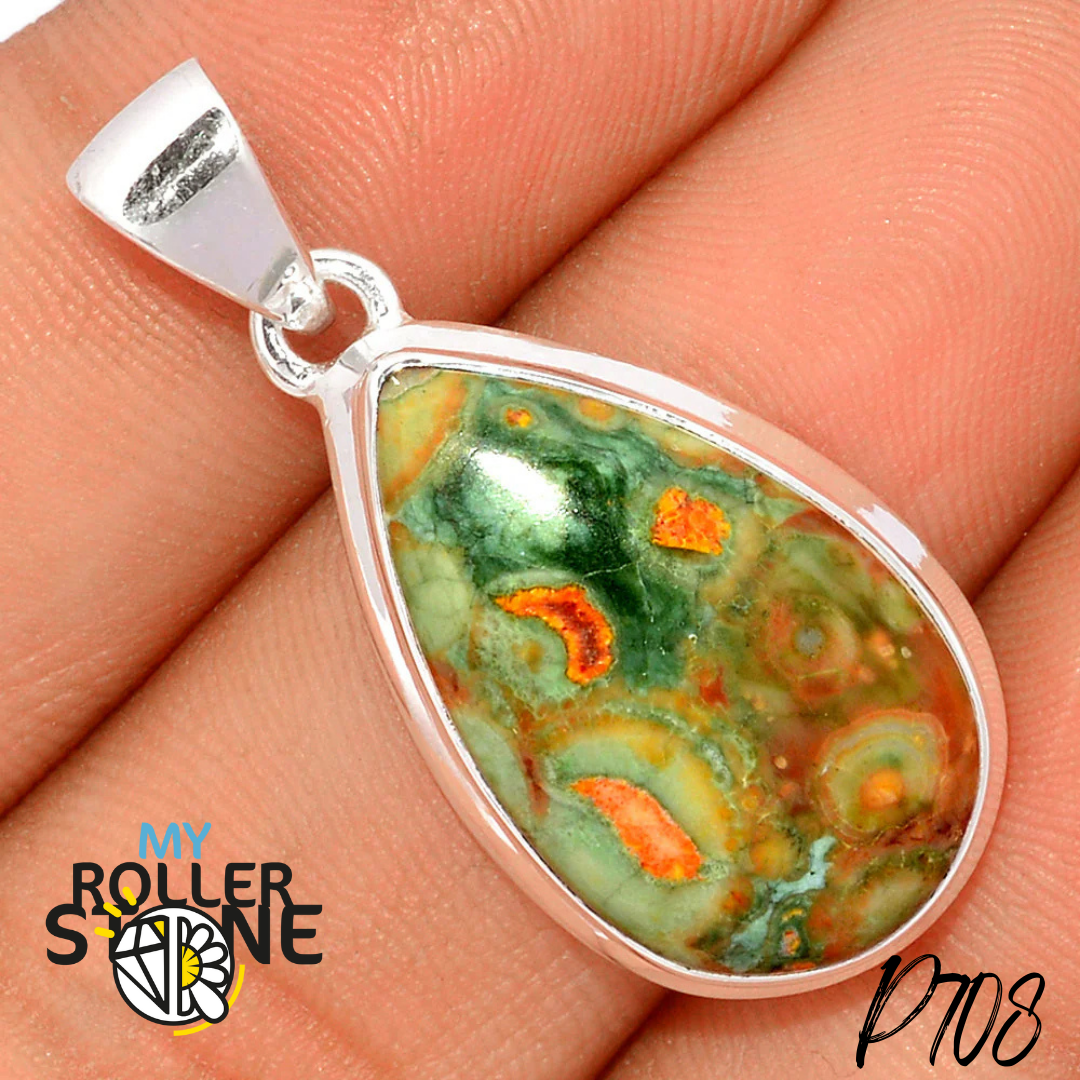 Pendentif Rhyolite P708 - Breloques et pendentifs