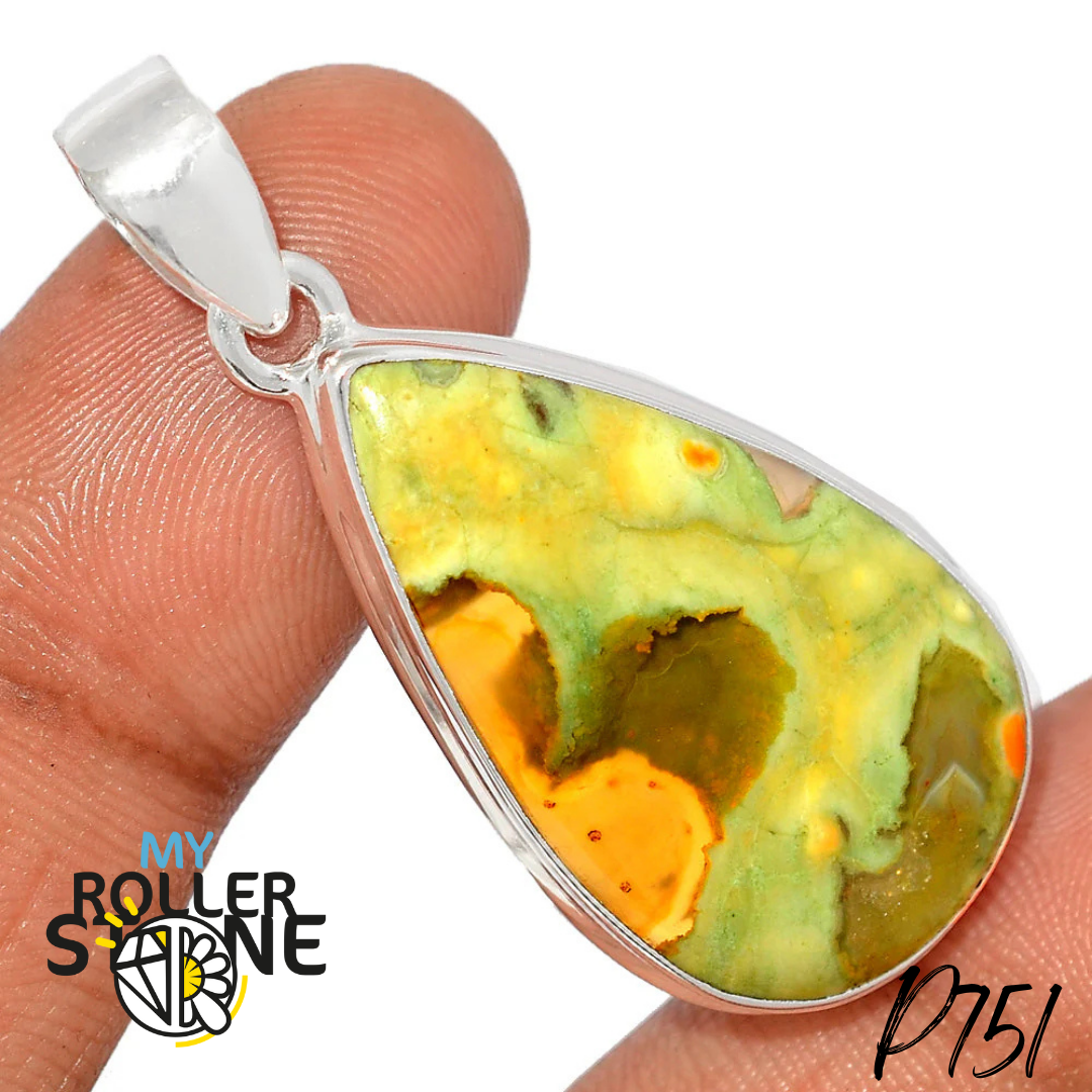 Pendentif Rhyolite P751 - Breloques et pendentifs