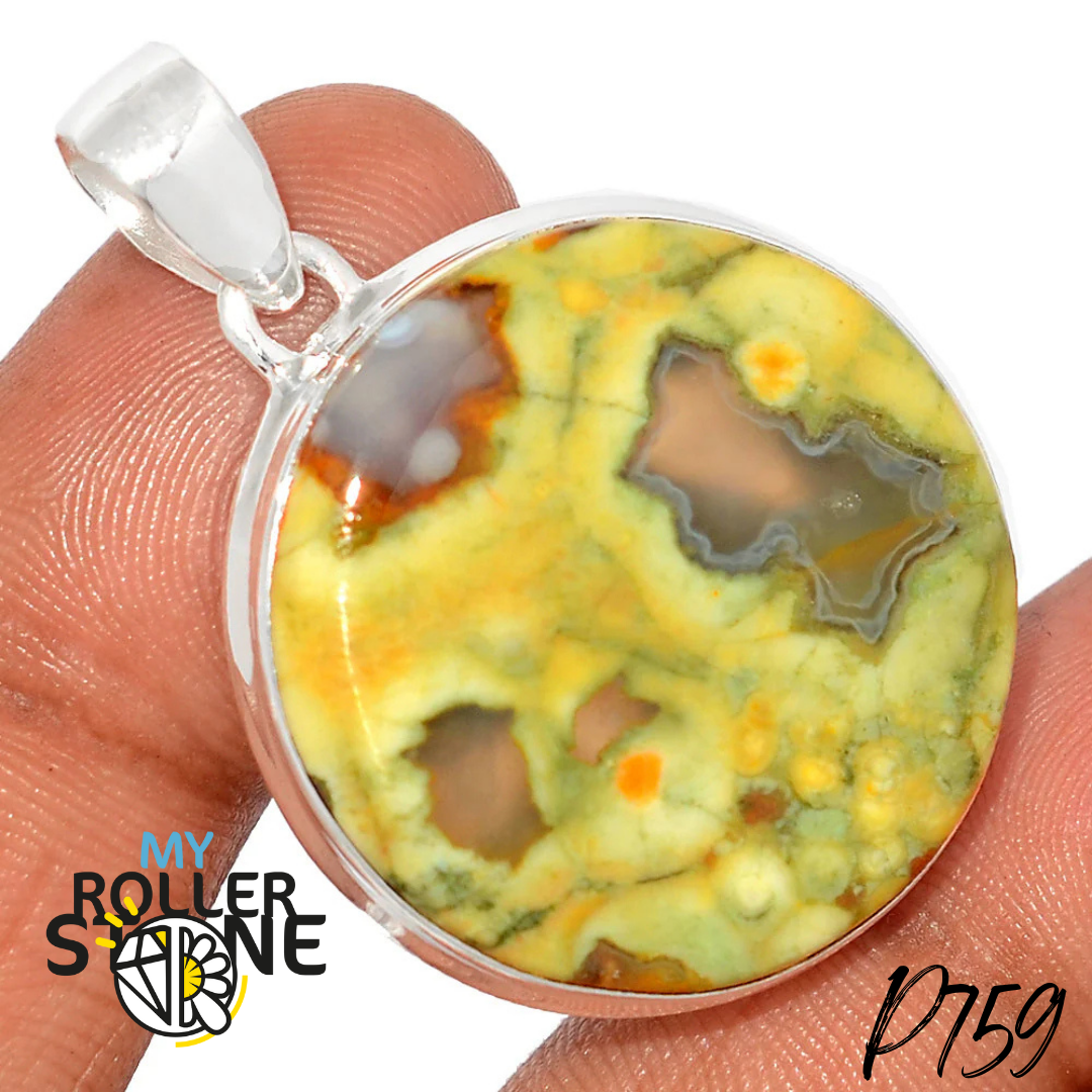 Pendentif Rhyolite P759 - Breloques et pendentifs