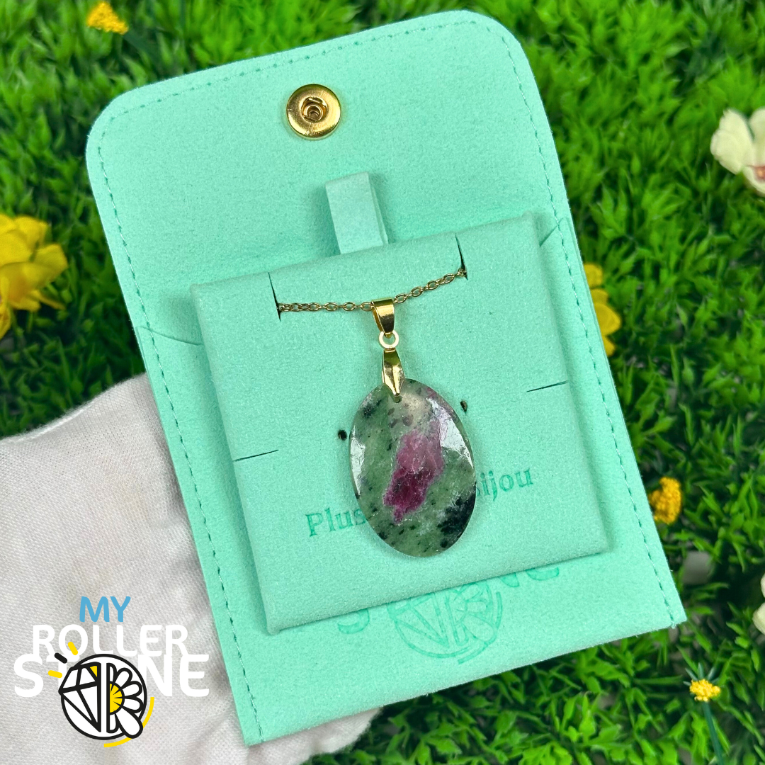 Pendentif Ruby Zoïsite 5A percé