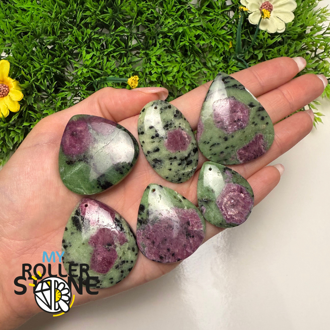 Pendentif Ruby Zoïsite 5A percé