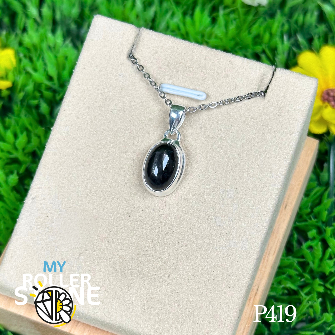 Pendentif Saphir Étoilé Argent #S419