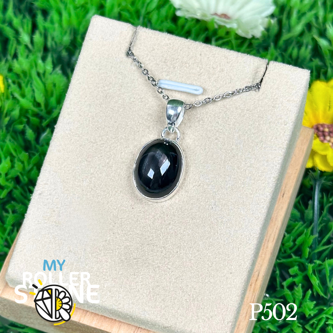 Pendentif Saphir Étoilé Argent #S502