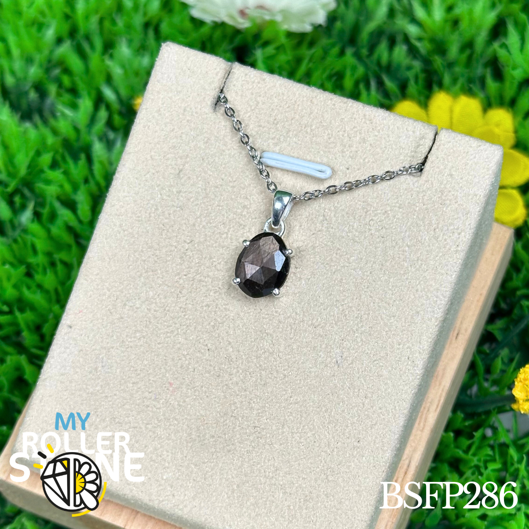 Pendentif en argent Saphir