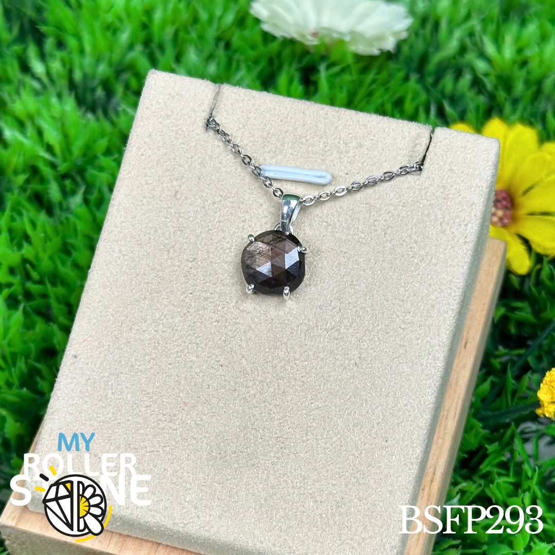 Pendentif en argent Saphir