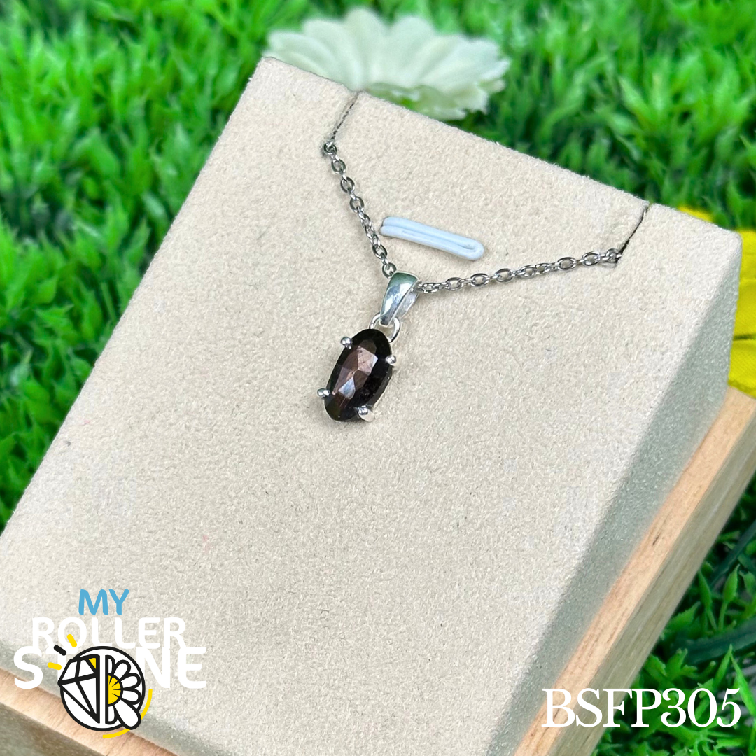 Pendentif en argent Saphir