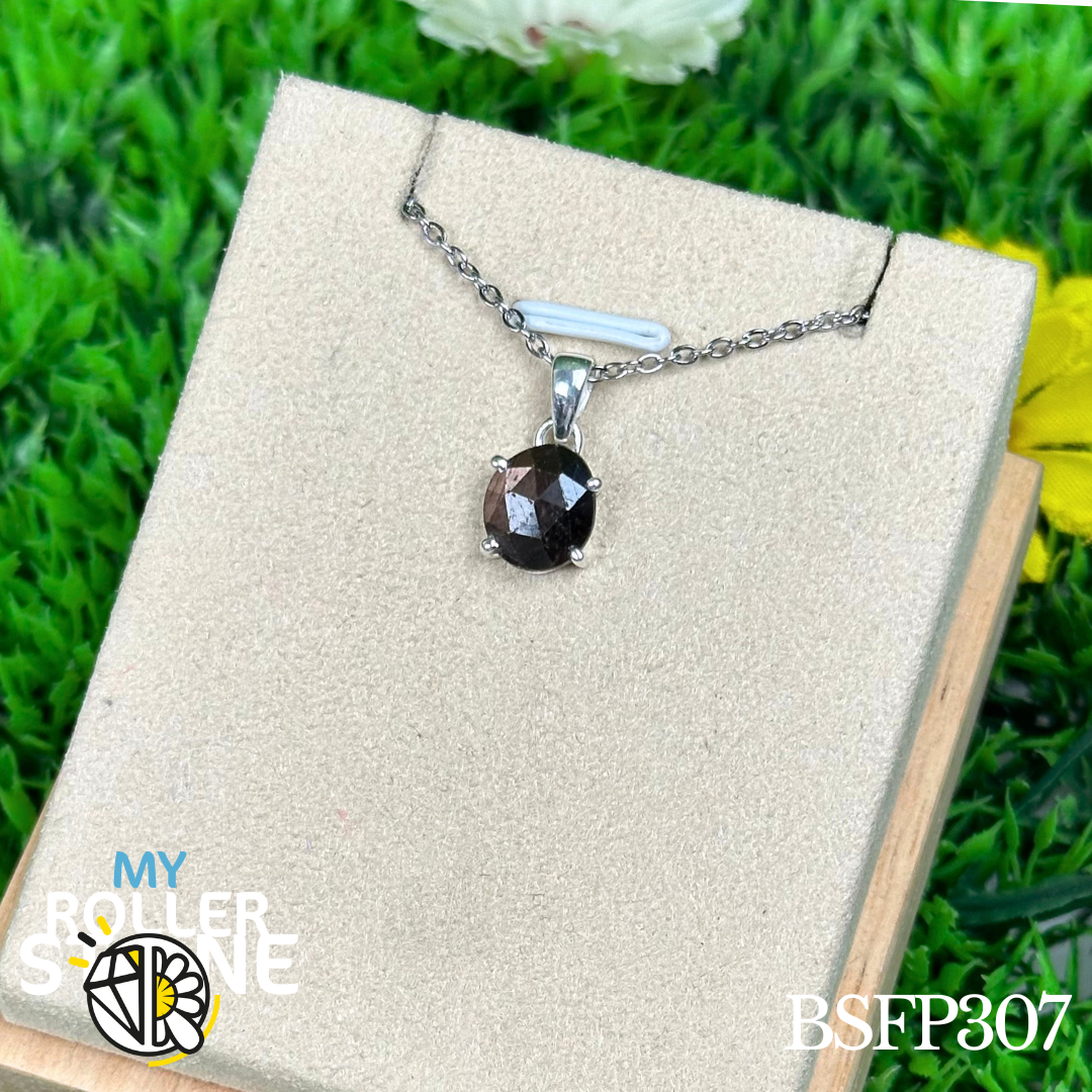 Pendentif en argent Saphir