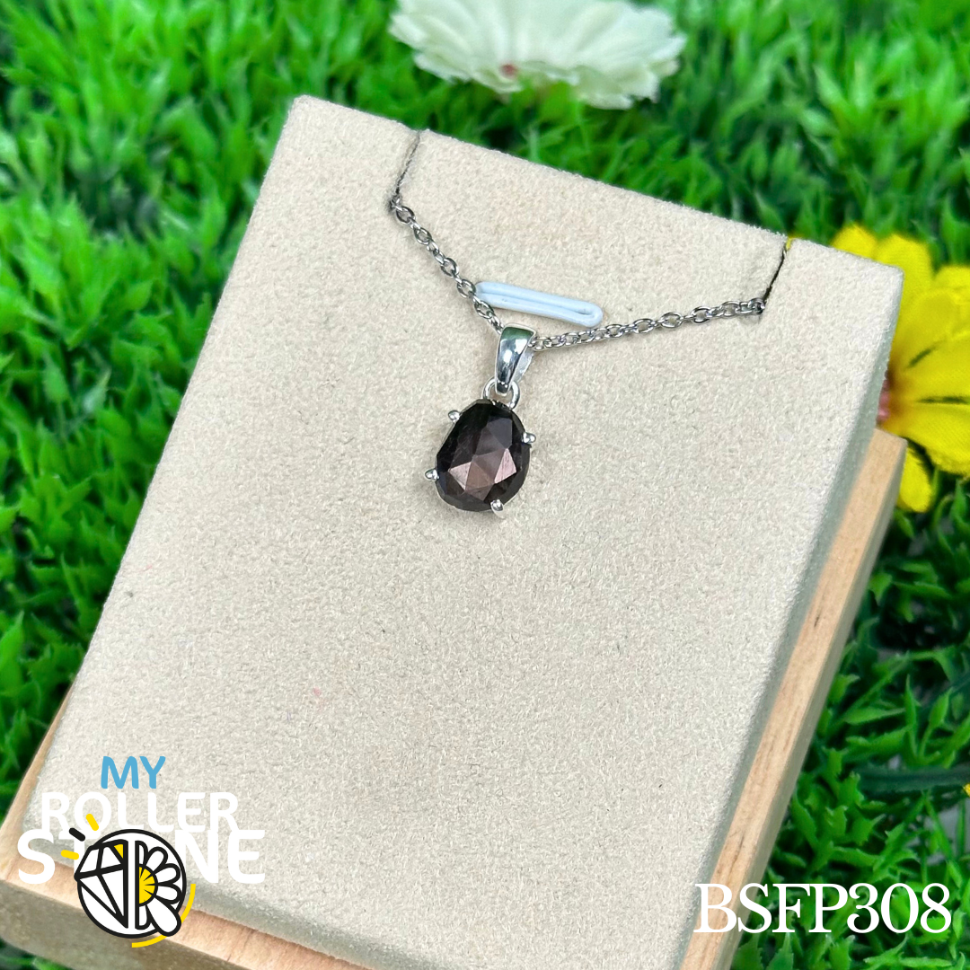 Pendentif en argent Saphir