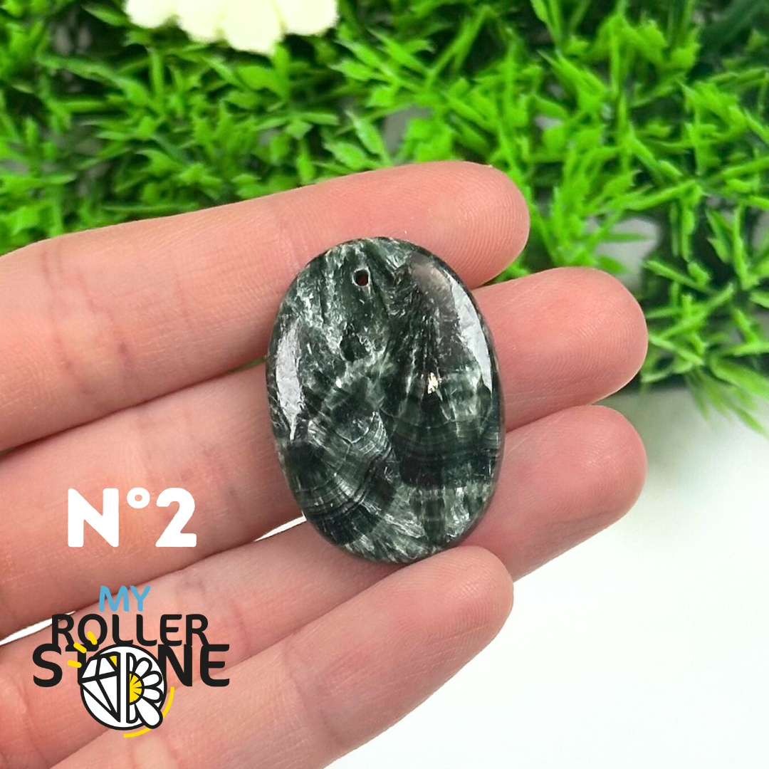 Pendentif Seraphinite 5A - 2 - Breloques et pendentifs