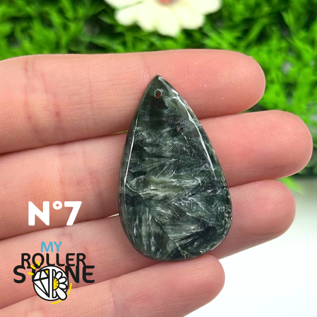 Pendentif Seraphinite 5A - 7 - Breloques et pendentifs