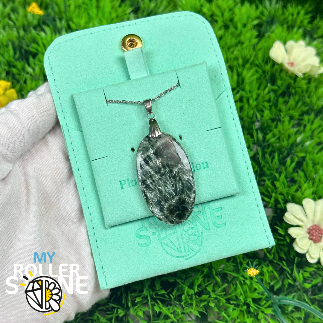 Pendentif Seraphinite 5A - Breloques et pendentifs