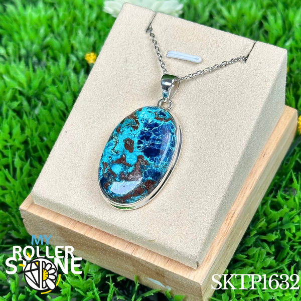 Pendentif en argent Shattuckite